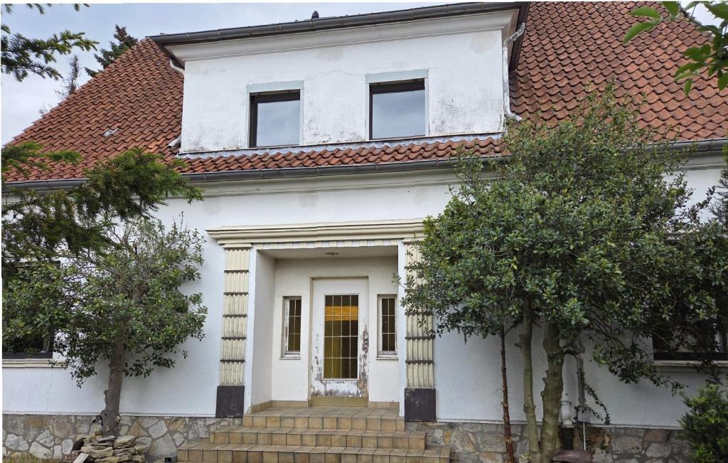 Facaden eller indgangen til Haus Versmold