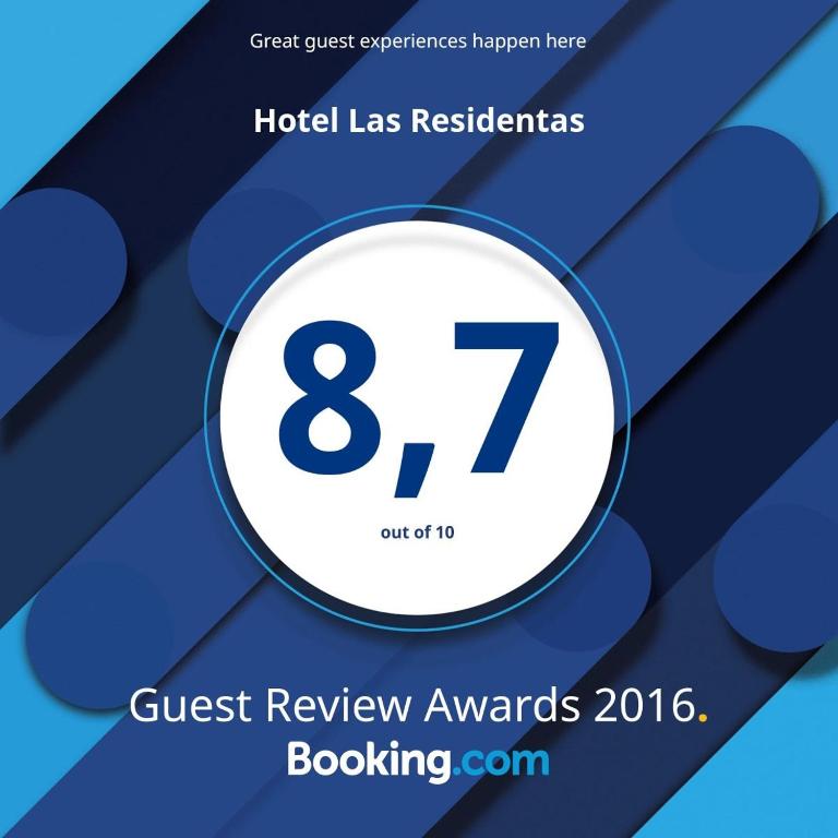 Certifikát, hodnocení, plakát nebo jiný dokument vystavený v ubytování Hotel Las Residentas