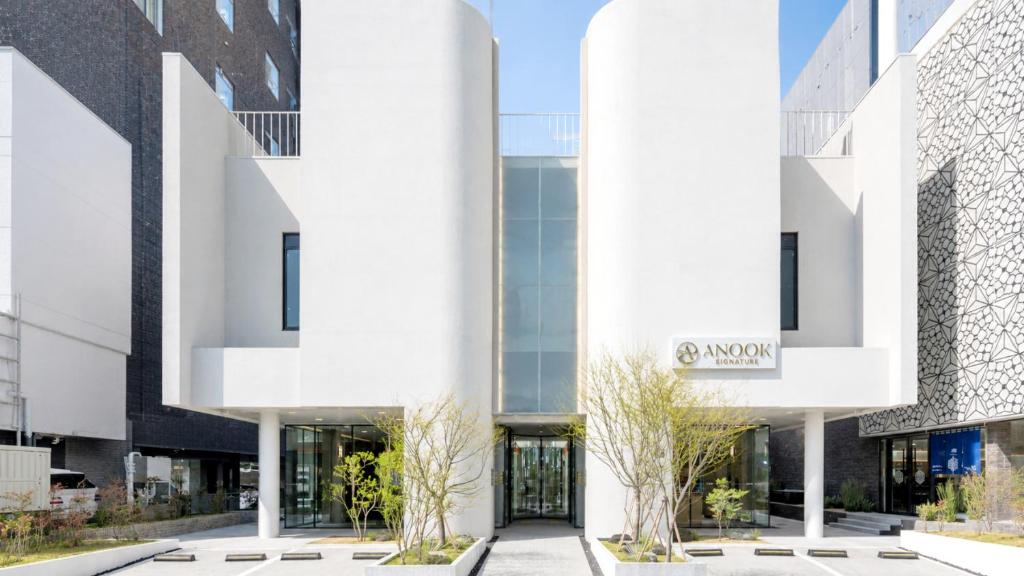 a rendering of the entrance to a building at Anook Resort & Spa Busan Haeundae in Busan