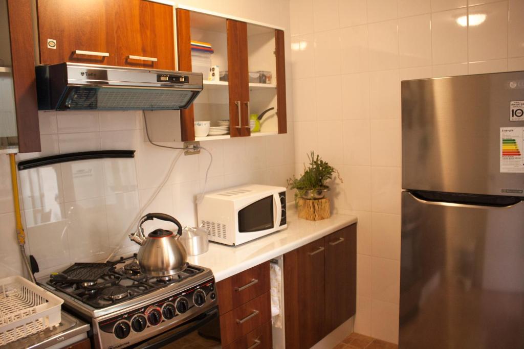 Köök või kööginurk majutusasutuses Hostal Anpaymi Atacama