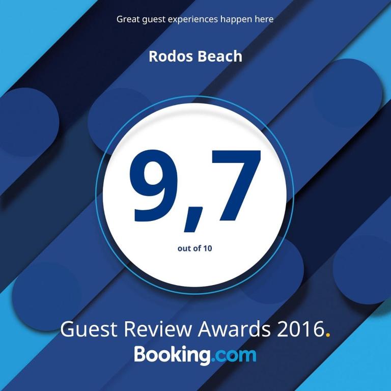 Certifikát, hodnocení, plakát nebo jiný dokument vystavený v ubytování Rodos Beach