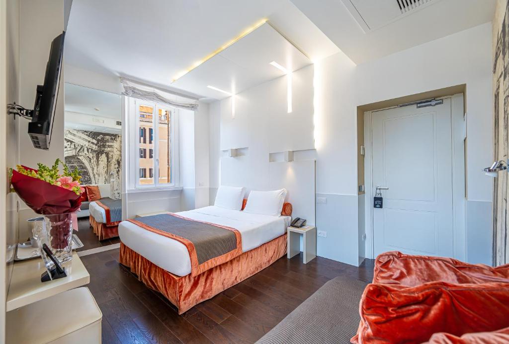 Albergo Abruzzi - Corner Room With Pantheon And Fountain View