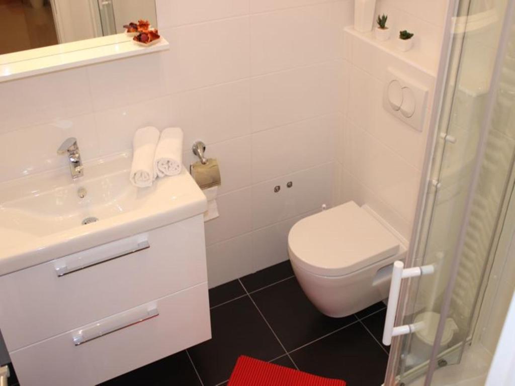 Koupelna v ubytování Apartments Dalmatia