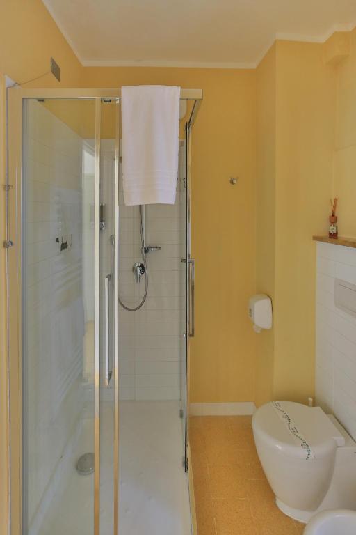 Koupelna v ubytování Affittacamere Dai Baracca