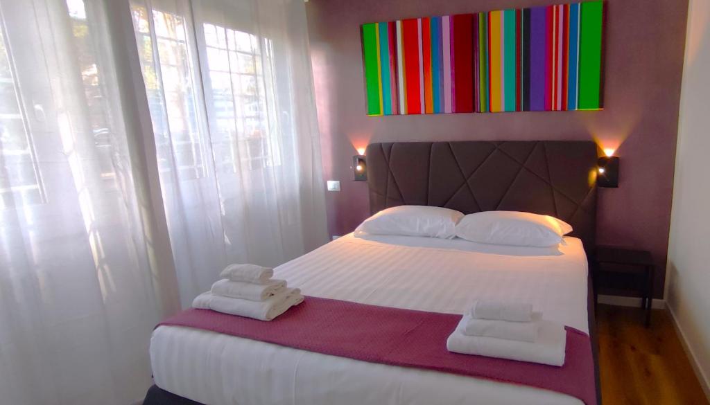 Ancient Rome Colosseum modern and bright apartment