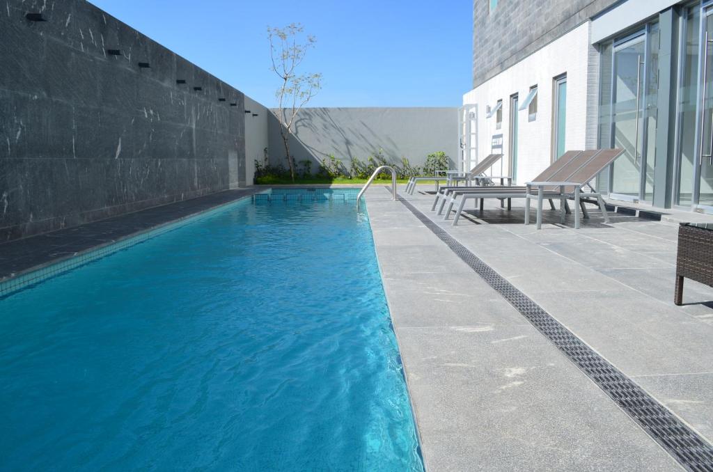 Bazén v ubytování Casa Inn Business Irapuato nebo v jeho okolí