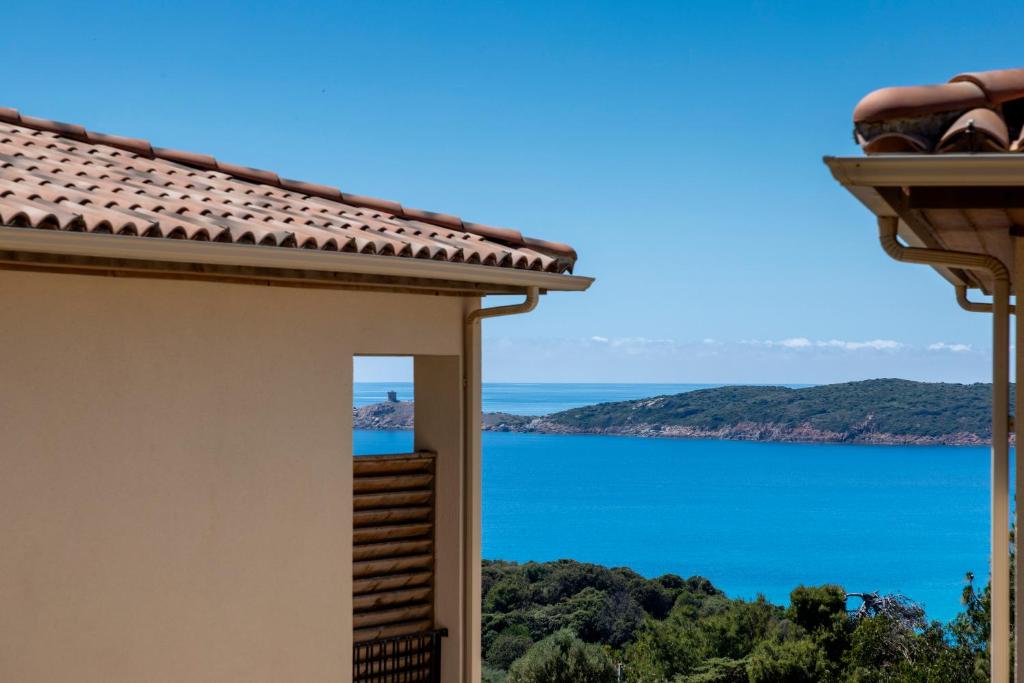 a view of the water from a house at Casa Marina Cargèse in Cargèse