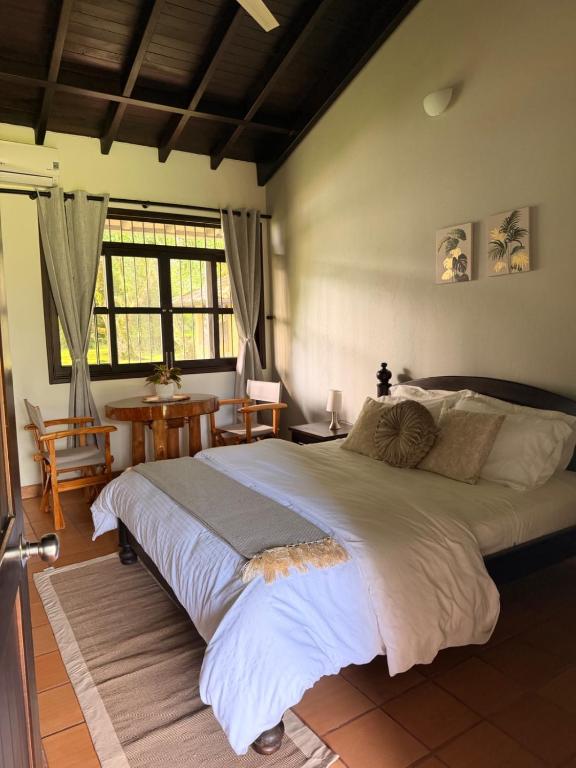 a bedroom with a large bed in a room at Hotel Boutique Casa Bonanza in Guamal
