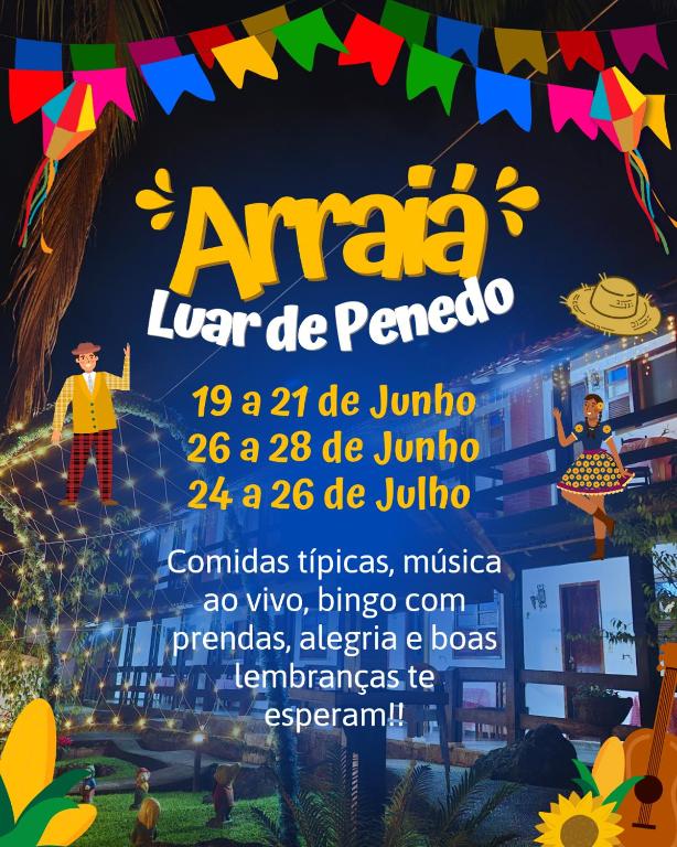 a poster for anza lender paredo for a festival at Pousada Luar de Penedo in Penedo