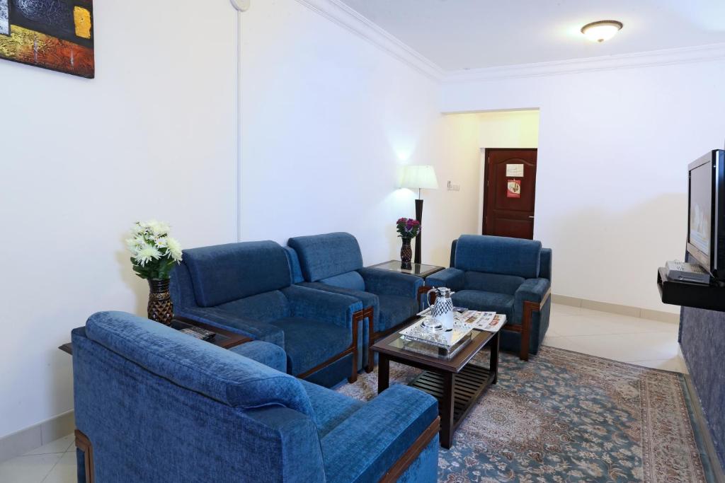 Posezení v ubytování Al Maha Int Hotel Oman