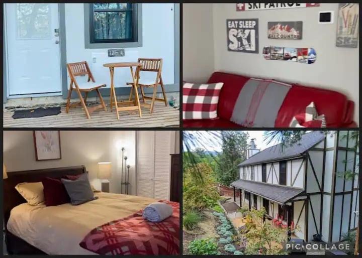 a collage of pictures of a bedroom and a room at Lakeview 12B: Casa Uno Condo in Basye