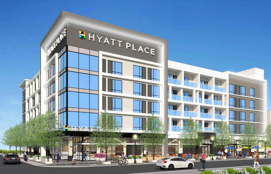 an architectural rendering of ayr apartment place at Hyatt Place Waco/Downtown in Waco