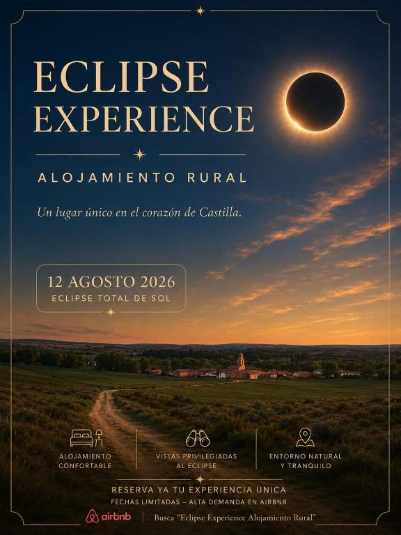 a flyer for an eclipse experience with a sunset at Eclipse Experience in Joara