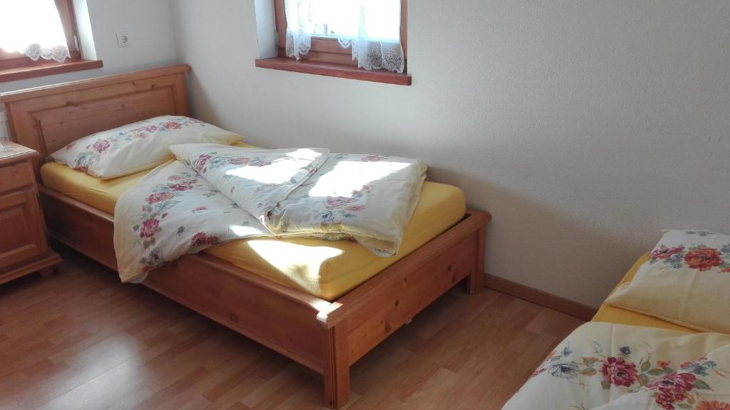 Postel nebo postele na pokoji v ubytování Arche Hof Bichler