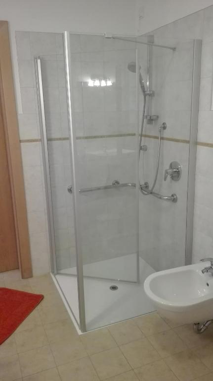 Koupelna v ubytování Arche Hof Bichler