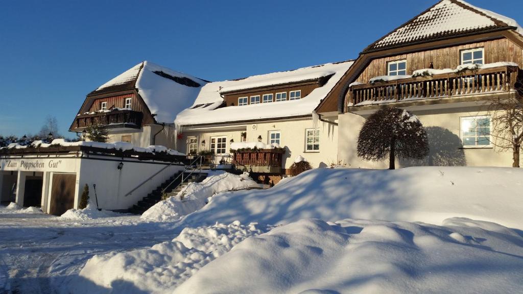 Hotel Zum Poppschen Gut v zimě
