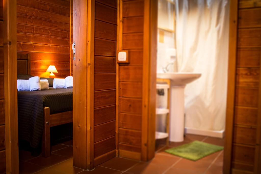 Koupelna v ubytování Camping Oleiros