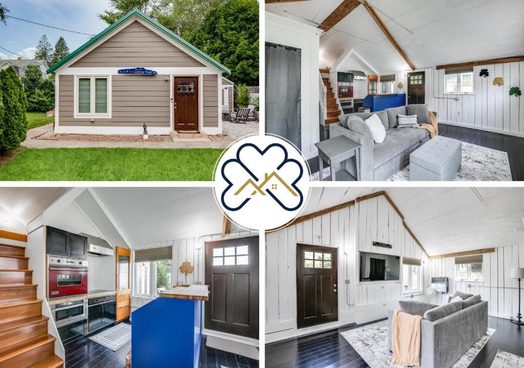 a collage of photos of a house at Cozy Bungalow 7 Blocks from ND Campus in South Bend