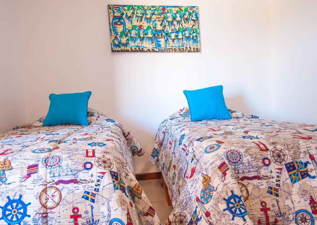 Postel nebo postele na pokoji v ubytování Hotel Los Corales