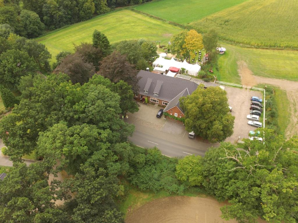 Letecký snímek ubytování Bredeneeker Gasthaus