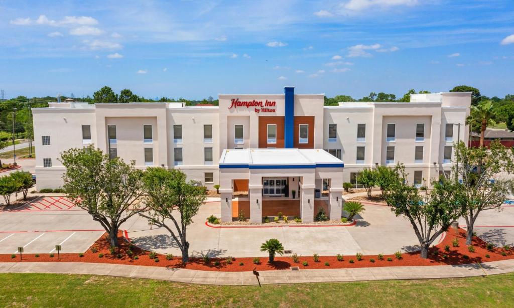 a rendering of the front of a hotel at Hampton Inn Houston-Pearland, TX in Pearland
