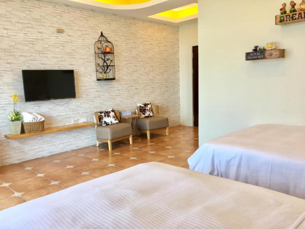 Letto o letti in una camera di Sun Shine B&B