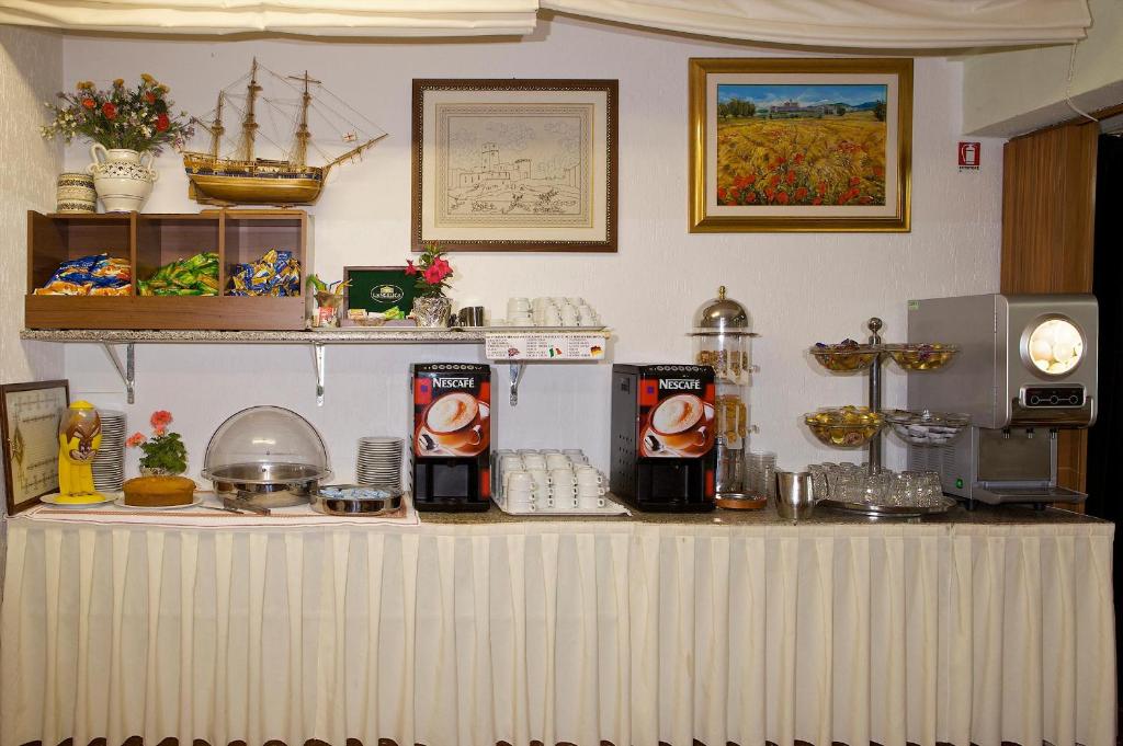 Kuchnia lub aneks kuchenny w obiekcie Hotel Da Angelo