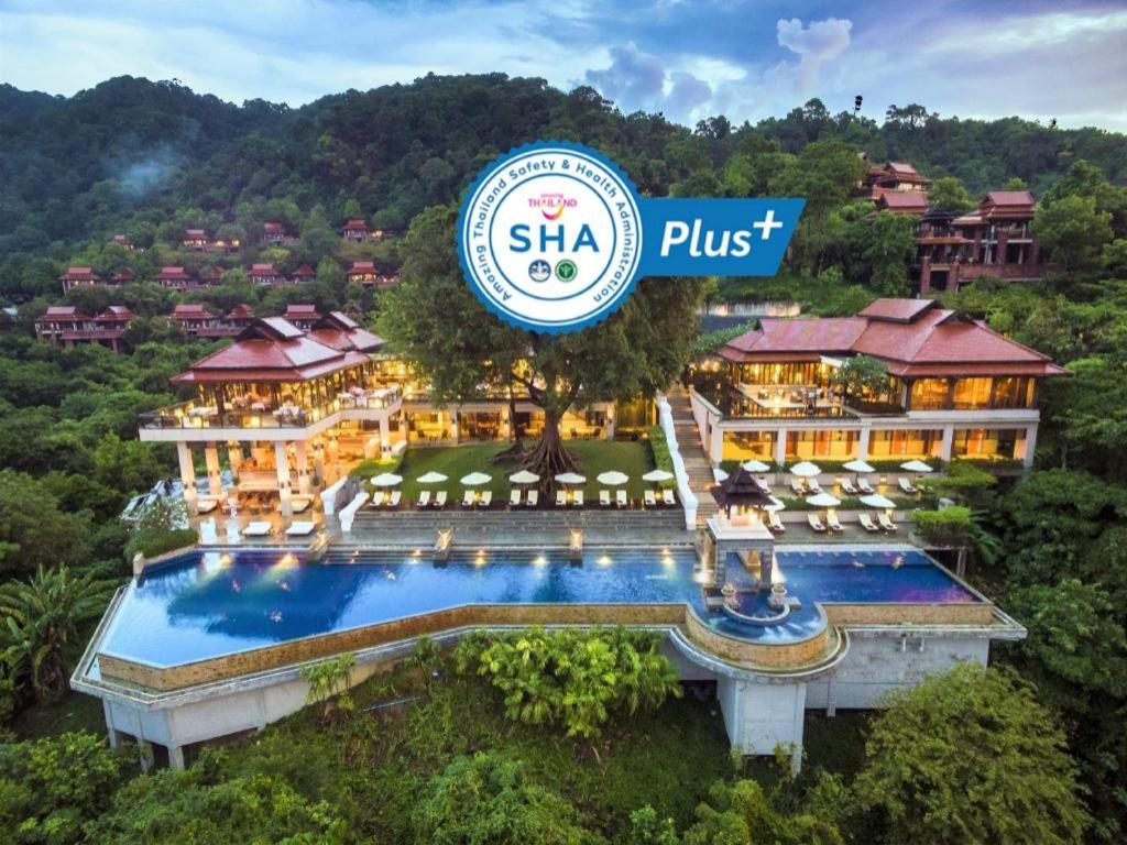 an aerial view of the shka pust resort at Pimalai Resort & Spa in Ko Lanta