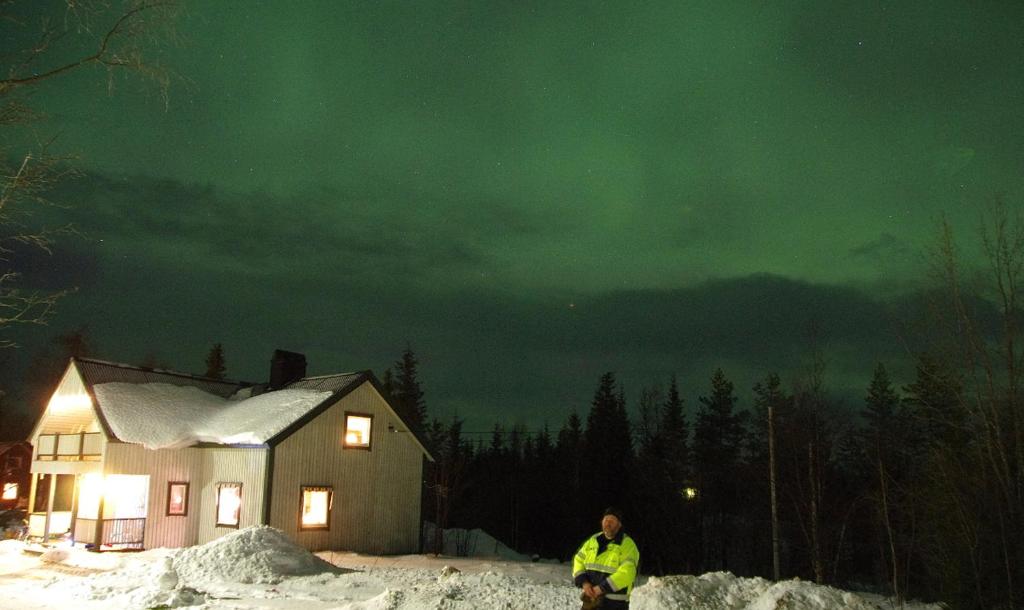 Lapland Snow Cabin v zimě