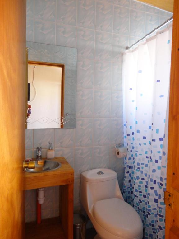 Koupelna v ubytování Hostal Pablito