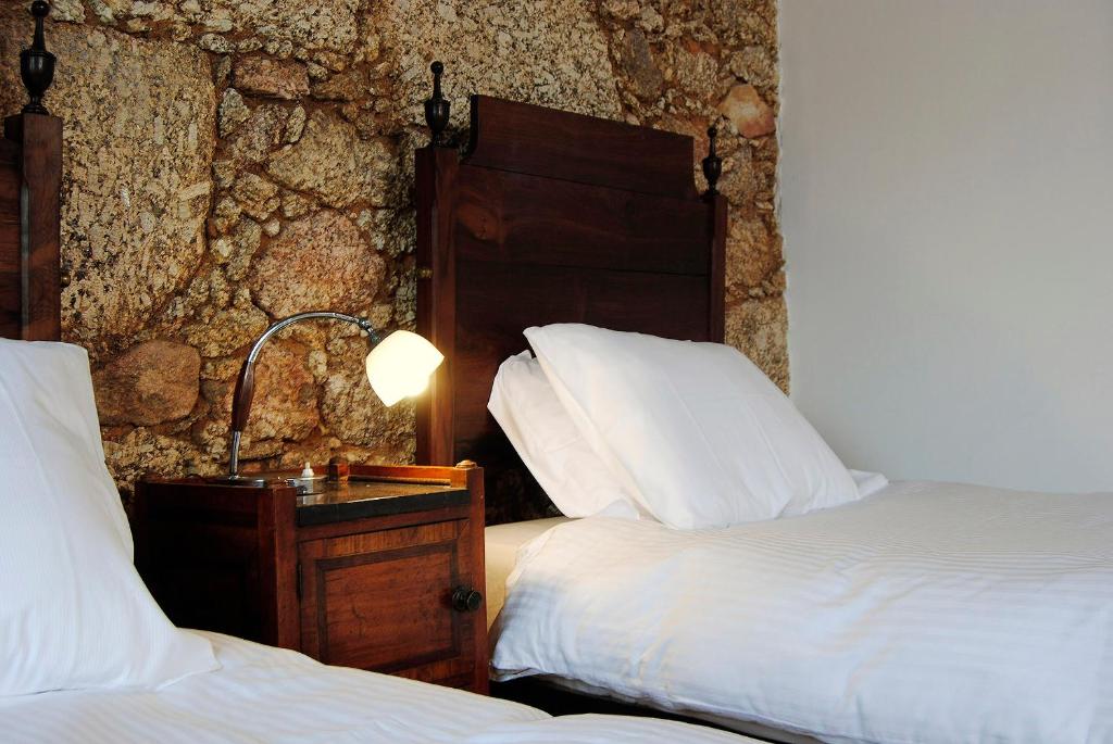 Uma cama ou camas num quarto em Quinta de Seves