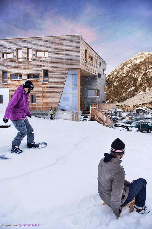 Hotel Steinbock Vals v zimě