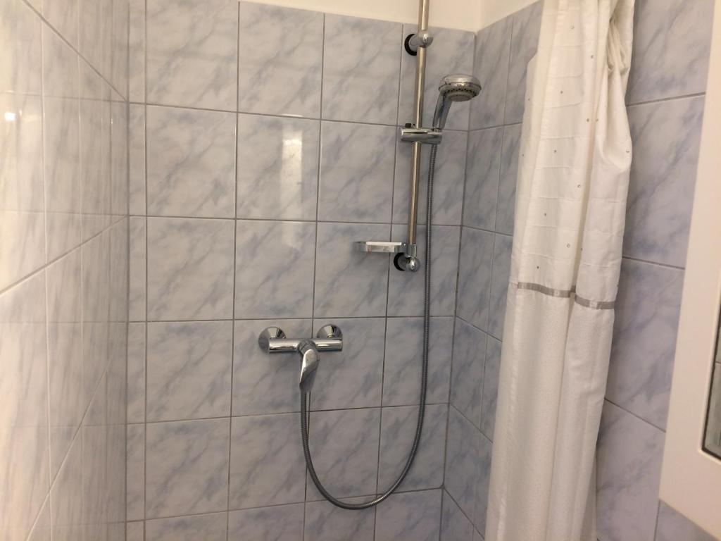 Kúpeľňa v ubytovaní Írisz Apartman Budapest