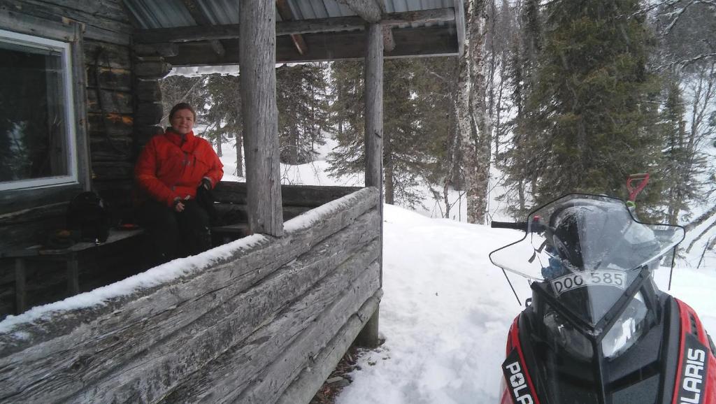 Lapland Snow Cabin v zimě