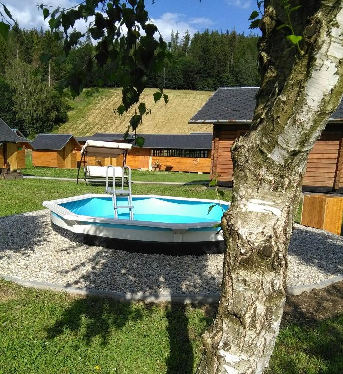 Bazén v ubytování Chaty Na Malajce nebo v jeho okolí