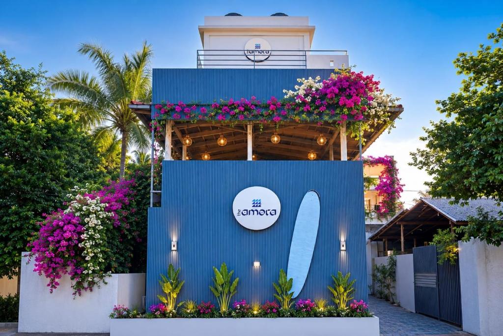 a booth at a event with flowers at The Amora in Arugam Bay