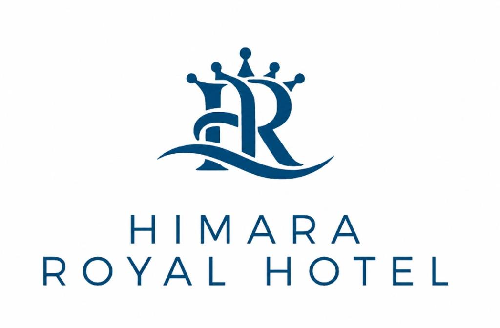 a logo for a hotel with people standing on top of it at Himara Royal Hotel in Himare