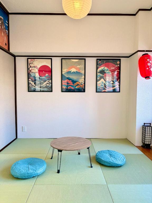 1min from station Hokusai and 2F nice view 2DK 30min from Tokyo station convenience store 30sec onsen 10min Haneda 55min