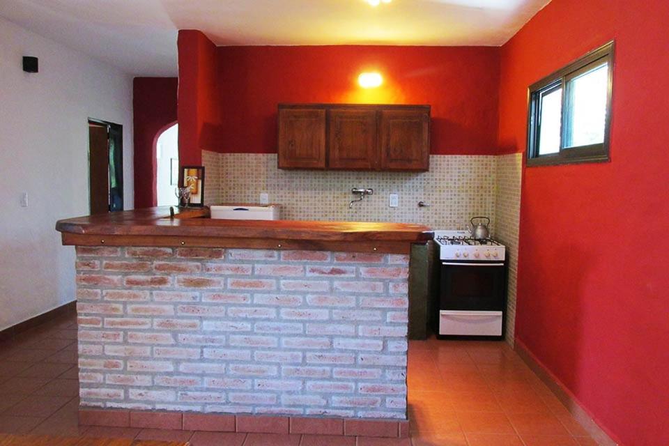 Kuchyň nebo kuchyňský kout v ubytování Cabañas Mate de Luna