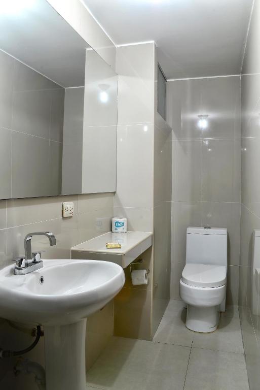Koupelna v ubytování Hotel Esperanza