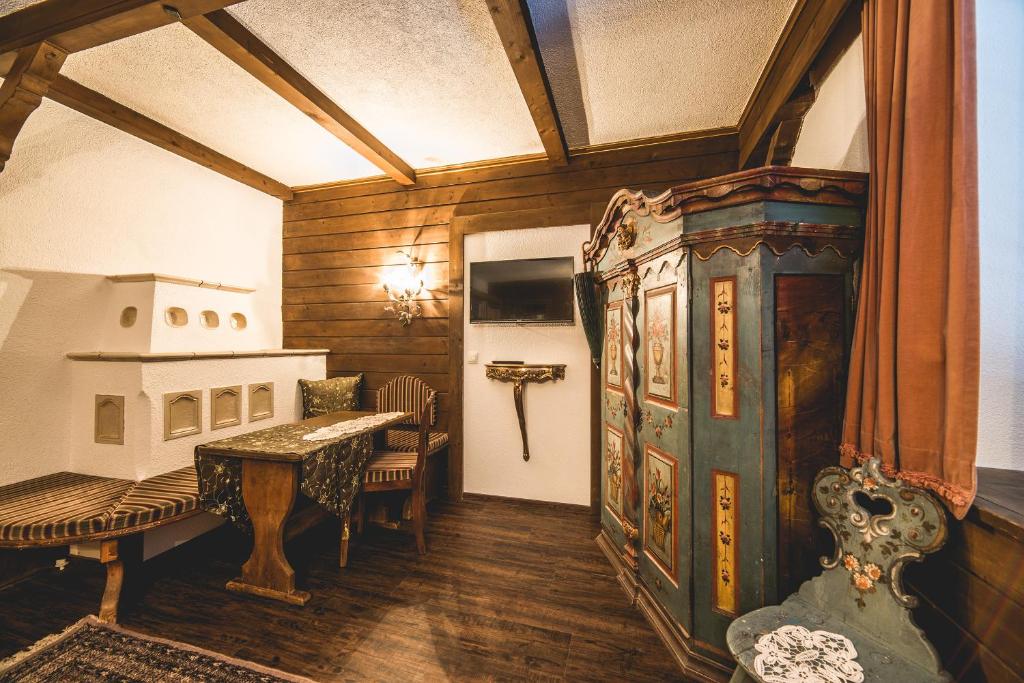 Posezení v ubytování Schneggnheisl - Appartement
