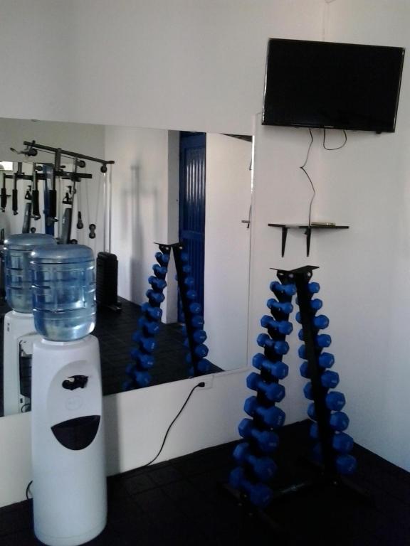 Fitness centrum a/nebo fitness zařízení v ubytování Hotel Pinares Plaza