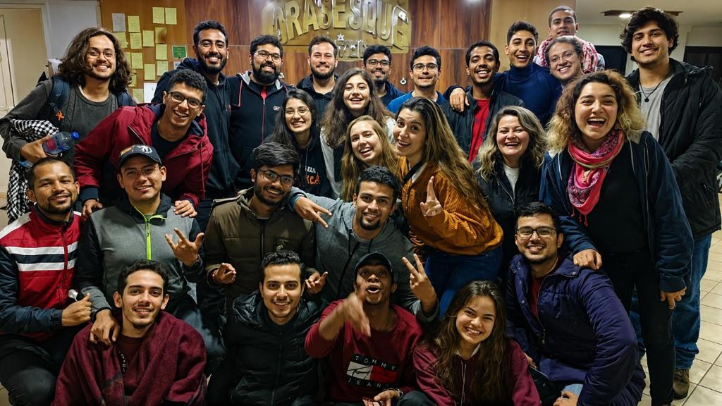 a group of people posing for a picture at Arabesque Hotel in Cairo