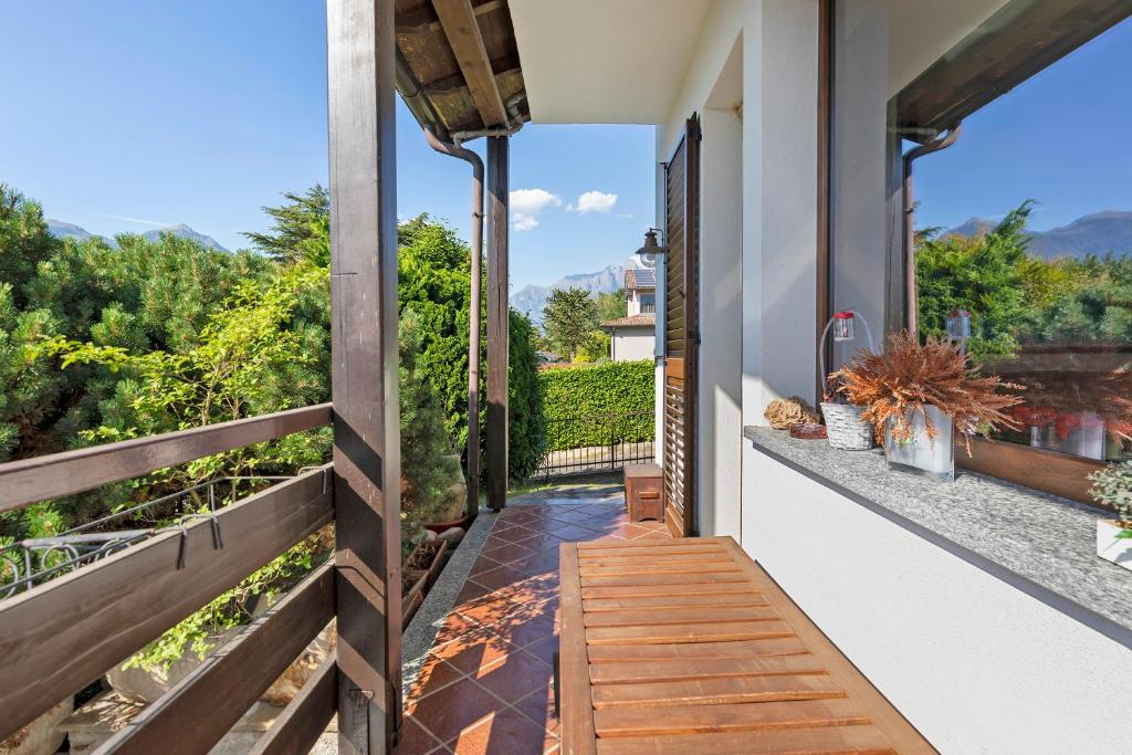 a view from the balcony of a house at Colico Lake e Relax in Colico
