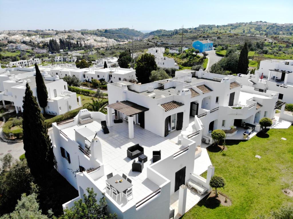 an aerial view of a white mansion at Sunset Haven Algarve in Albufeira