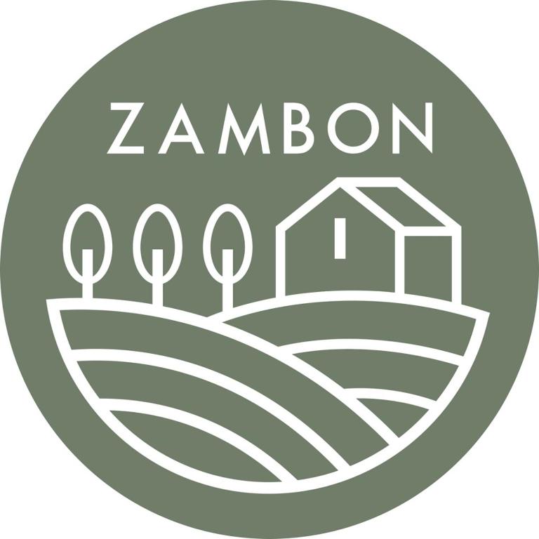a logo of a farm with a house in the middle at Alloggio agrituristico Zambon in Vedelago