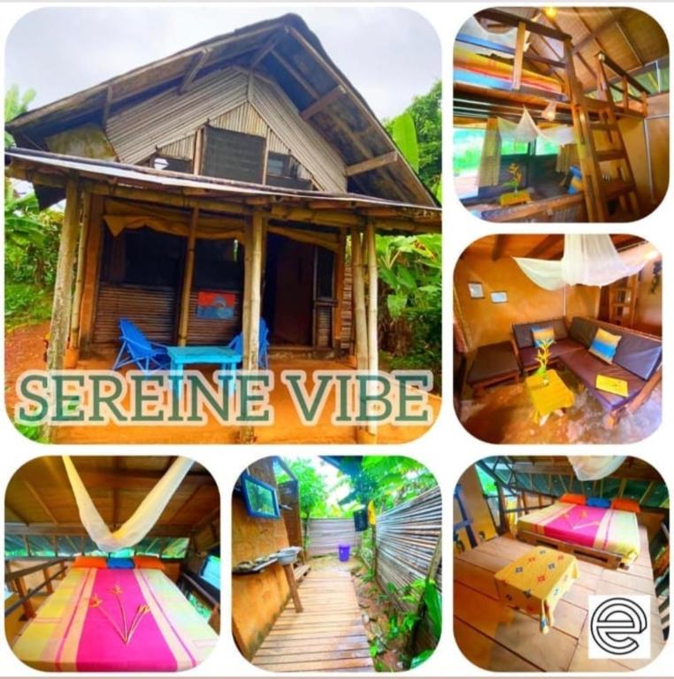 eine Collage von Bildern eines Hauses in der Unterkunft Escape3points in Cape Three Points