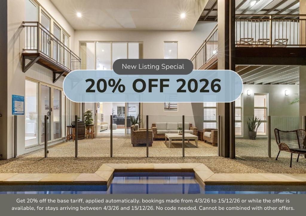 a flyer for a new listing special with a house at Surfmist by the Beach Pet Friendly with Pool in Kingscliff