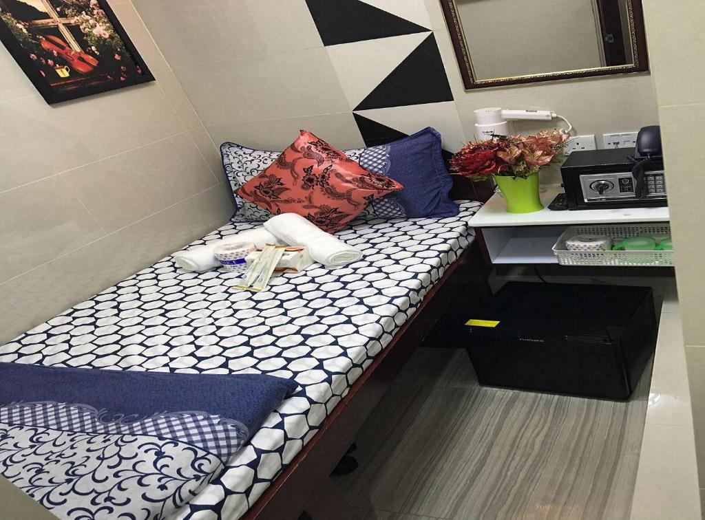 Postel nebo postele na pokoji v ubytování Skyview Hostel