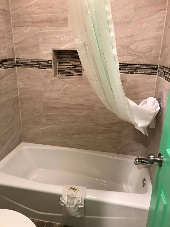 Koupelna v ubytování Budget Inn